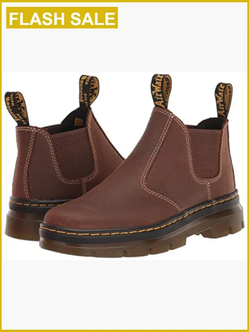 Chelsea Boots - Ankle Booties with Elastic Gussets, Leather